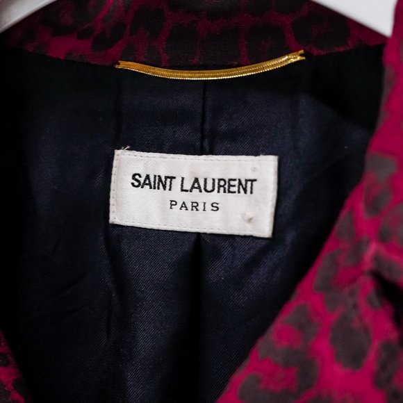 Saint Laurent Fringed Leopard Print Curtis Jacket - Picture 5 of 13